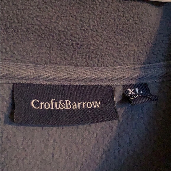CROFTS & BURROW blue zip-up sweater! - Picture 2 of 3